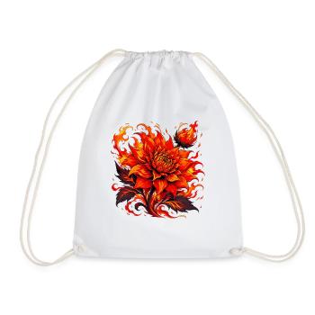 Rose de Flamme Fleur de Feu - Sac de sport léger - blanc - Devant