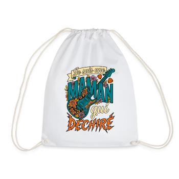 Je Suis Une Maman Qui Déchire Guitare Rock - Sac de sport léger - blanc - Devant