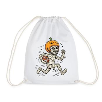 Halloween, America Football, Mummy - Drawstring Bag - white - Front