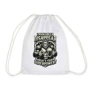 Je fais disparaître la bière Craft Beer - Sac de sport léger - blanc - Devant