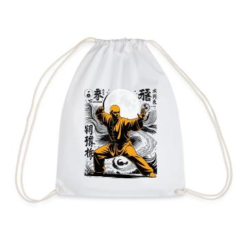 Tai Chi Zen Meditation – Chi Qigong Training - Drawstring Bag - white - Front