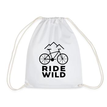 Mountain bike game drive - Drawstring Bag - white - Front