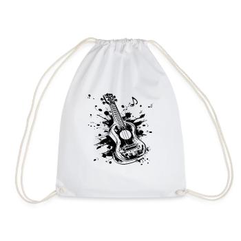 Graffiti au ukulélé - Sac de sport léger - blanc - Devant