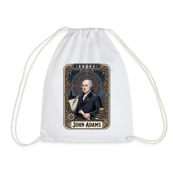 John Adams Tarotkarte - Turnbeutel - Weiß - Vorne