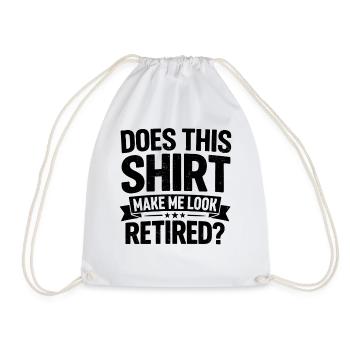 Cette chemise me donne-t-elle l’air retraité ? - Sac de sport léger - blanc - Devant