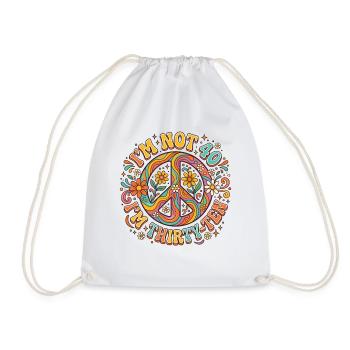 I'm not 40, it's my 30th birthday - Drawstring Bag - white - Front