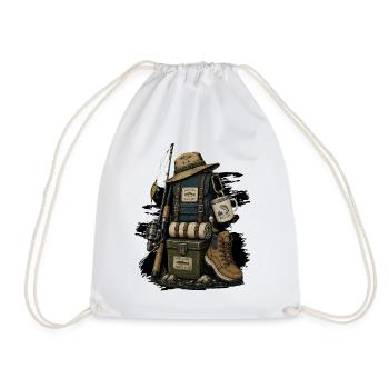 Pêcheurs de pêche - Sac de sport léger - blanc - Devant