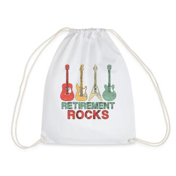 Retirement Rocks - Turnbeutel - Weiß - Vorne