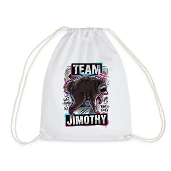 Jimothy Viraler Waschbär Lustiges Team Jimothy - Turnbeutel - Weiß - Vorne