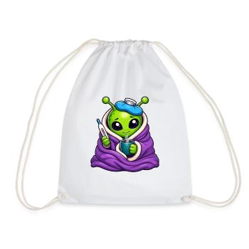 Alien câlin Froid Douillet - Sac de sport léger - blanc - Devant