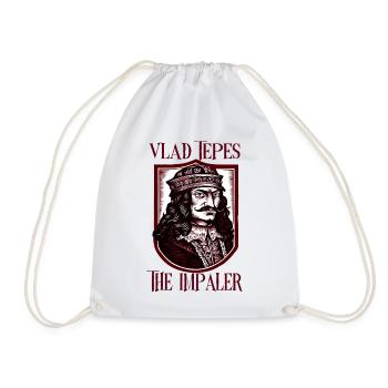 Vlad Tepes Der Impaler Schild - Turnbeutel - Weiß - Vorne