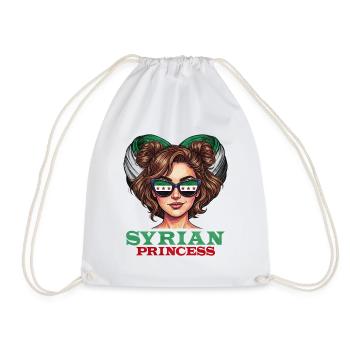 Illustration de princesse syrienne - Sac de sport léger - blanc - Devant