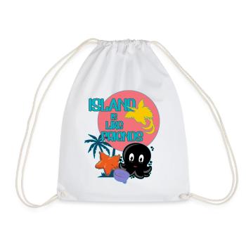 L’île avec des amis - Sac de sport léger - blanc - Devant