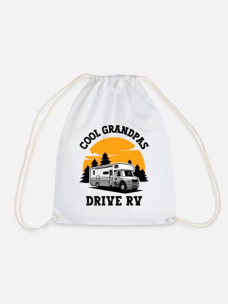 Cool Grandpas Wohnmobil - Turnbeutel - Weiß
