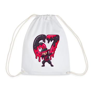 Gouttes néon Drip Ninja 67 - Sac de sport léger - blanc - Devant