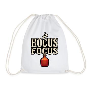 Halloween Magical Mixture – Hocus Focus - Drawstring Bag - white - Front