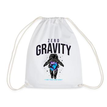 Zero Gravity Astronaut Erde Weltraum - Turnbeutel - Weiß - Vorne
