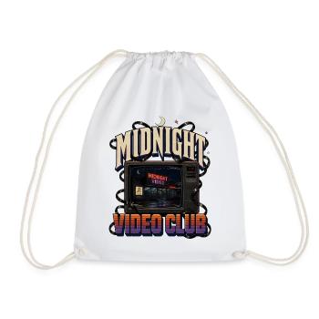 Midnight Video Club Neon - Drawstring Bag - white - Front