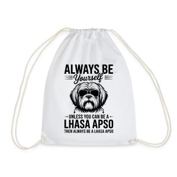 Lhasa Apso Sprüche Lustiges Lhasa Apso Geschenk - Turnbeutel - Weiß - Vorne