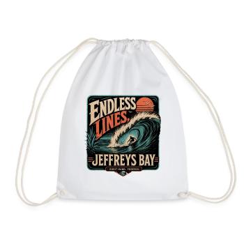 Jeffreys Bay - Drawstring Bag - white - Front