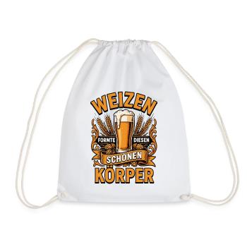 Weizen Formte Diesen Schönen Körper - Turnbeutel - Weiß - Vorne