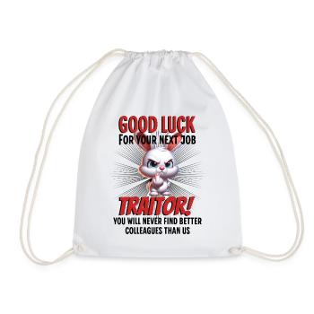 Funny Farewell Coworker - Drawstring Bag - white - Front