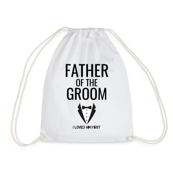 Vater Bräutigam Tuxedo - Turnbeutel - Weiß - Vorne