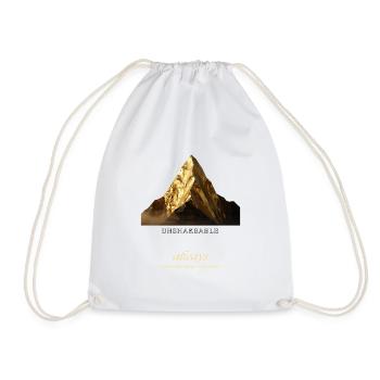 UNSHAKEABLE - Drawstring Bag - white - Front