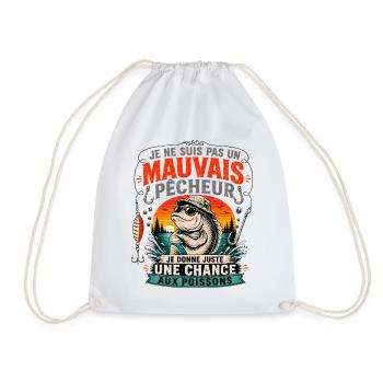 Je ne suis pas un mauvais pêcheur - Humour Pêche - Sac de sport léger - blanc - Devant