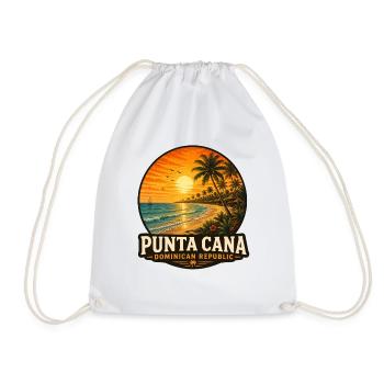 Punta Cana Dominican Republic Caribbean Holidays - Drawstring Bag - white - Front