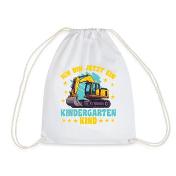 ich bin ein Kindergartenkind Kindergarten Einhorn - Turnbeutel - Weiß - Vorne