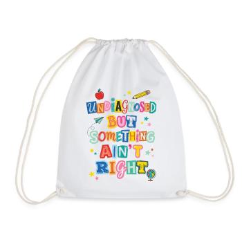 Non diagnostiqué, mais quelque chose ne va pas, professeur - Sac de sport léger - blanc - Devant