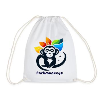 Color Monkey - Drawstring Bag - white - Front
