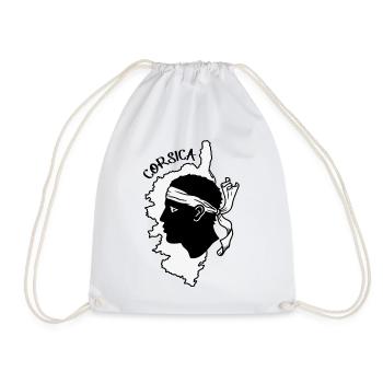Korsika Karte Frankreich Corsica Map France Corse - Drawstring Bag - white - Front