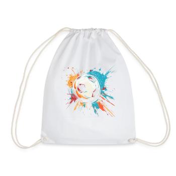 Football Graffiti - Drawstring Bag - white - Front