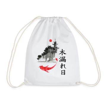 Komorebi Koi im Zen Park - Turnbeutel - Weiß - Vorne