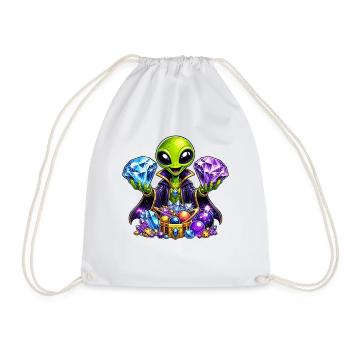 Mage du trésor extraterrestre - Sac de sport léger - blanc - Devant