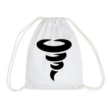 tornado - Drawstring Bag - white - Front