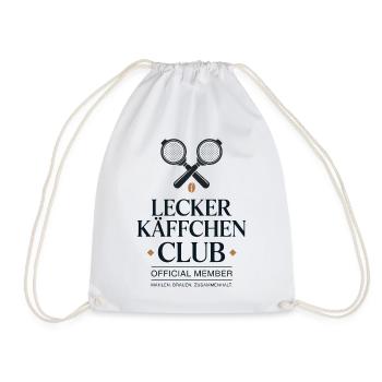 Kaffee Lecker Käffchen Club Espresso Cafe Barista - Turnbeutel - Weiß - Vorne