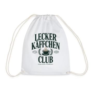 Kaffee Lecker Käffchen Club Espresso Cafe Barista - Turnbeutel - Weiß - Vorne