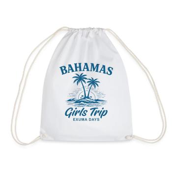 Bahamas Girls Trip Exuma Days - Drawstring Bag - white - Front