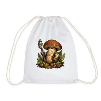 Mooshroom Guardian of the Forest - Drawstring Bag - white - Front