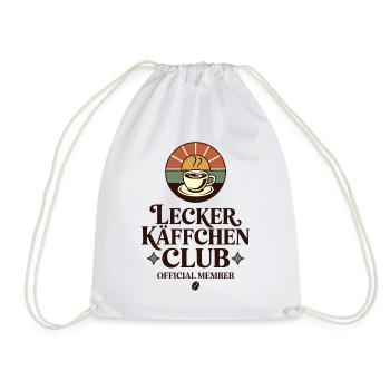 Kaffee Lecker Käffchen Club Espresso Cafe Barista - Turnbeutel - Weiß - Vorne