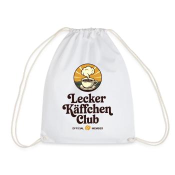 Kaffee Lecker Käffchen Club Espresso Cafe Barista - Turnbeutel - Weiß - Vorne