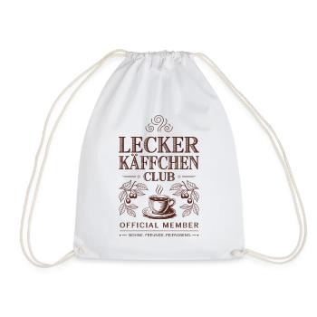 Kaffee Lecker Käffchen Club Espresso Cafe Barista - Turnbeutel - Weiß - Vorne