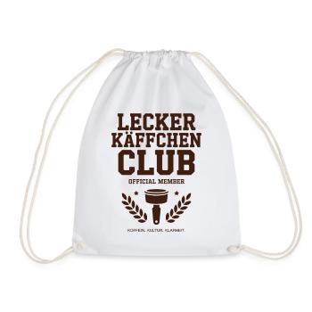Kaffee Lecker Käffchen Club Espresso Cafe Barista - Turnbeutel - Weiß - Vorne