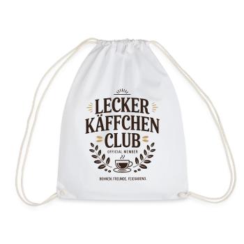 Kaffee Lecker Käffchen Club Espresso Cafe Barista - Turnbeutel - Weiß - Vorne