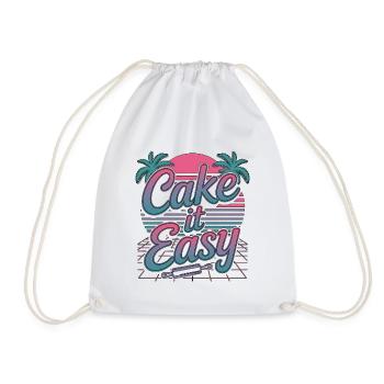 Pastry Chef Cake It Easy Baking Professional - Drawstring Bag - white - Front