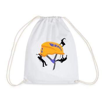 Safety Helmet Climbing Helmet Mountaineer - Drawstring Bag - white - Front