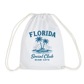 Florida Social Club Miami Days - Drawstring Bag - white - Front